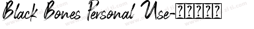 Black Bones Personal Use字体转换